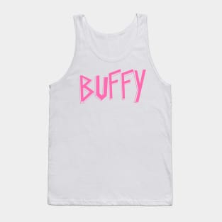 Buffy the vampire slayer metal logo Tank Top